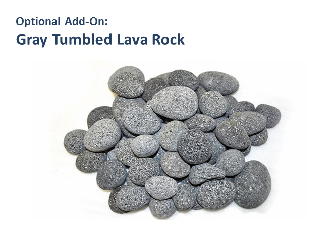 Gray Tumbled Lava Rock | American Fire Features