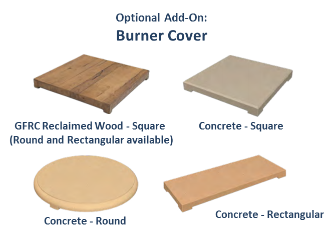 Reclaimed Wood Square Cover - American Fyre Designs | American Fire Features