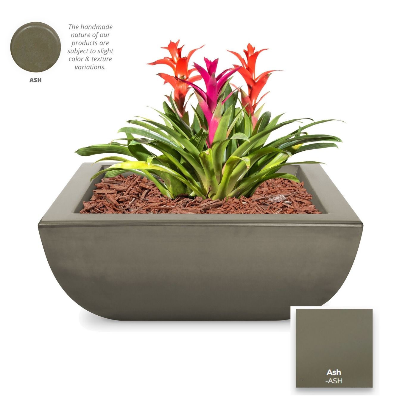Avalon Concrete Planter Bowl by The Outdoor Plus | American Fire Features