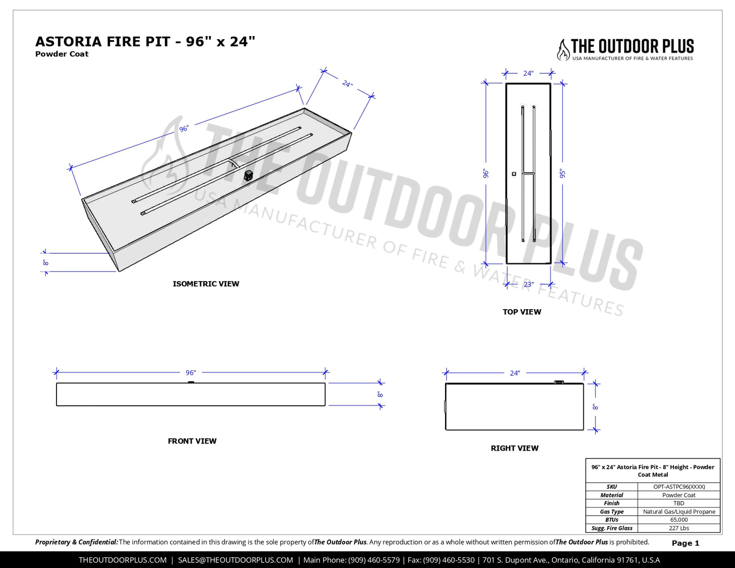 Best quality fire pit | The Astoria Metal Fire Pit by The Outdoor Plus | American Fire Features