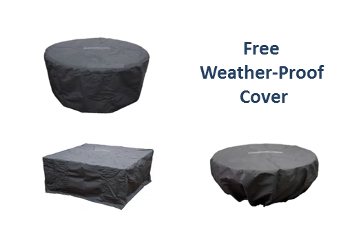 Fire Bowl 36" Moderno 5 by Prism Hardscapes - Free Cover Included | American Fire Features