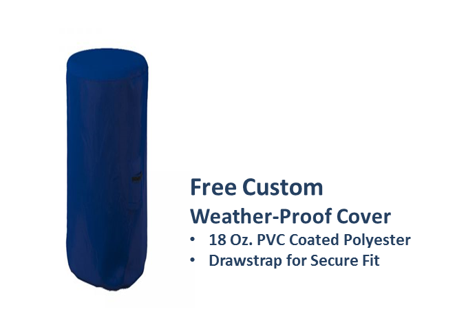 Fire by Design Bamboo Automated Gas Tiki Torch + Free Cover | American Fire Features