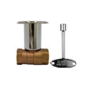 The Outdoor Plus 1/2" On/Off Straight Key Valve | American Fire Features