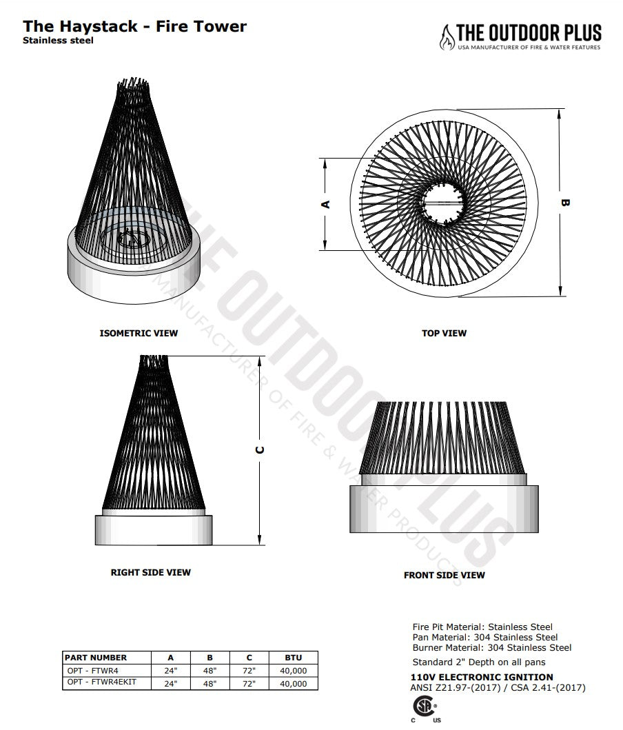 The Hay Stack Fire Tower | American Fire Features