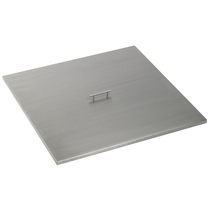 22" Stainless Steel Square Lid by The Outdoor Plus | American Fire Features