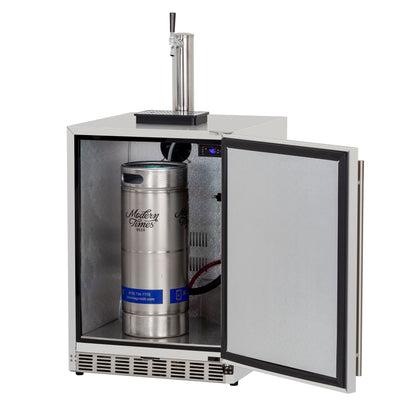 TrueFlame 6.6C Deluxe Outdoor Rated Kegerator - 24"