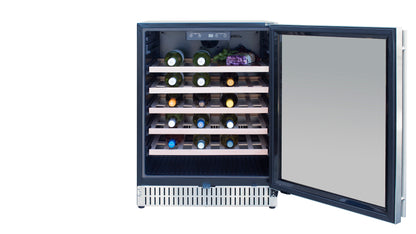 TrueFlame Outdoor Rated Wine Cooler - 24", 15"