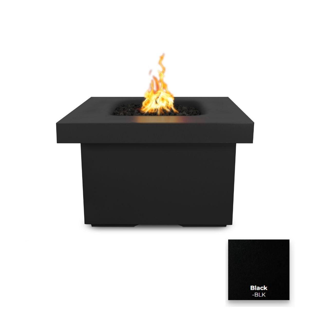 Ramona Square Concrete Fire Table by The Outdoor Plus - Free Cover Included