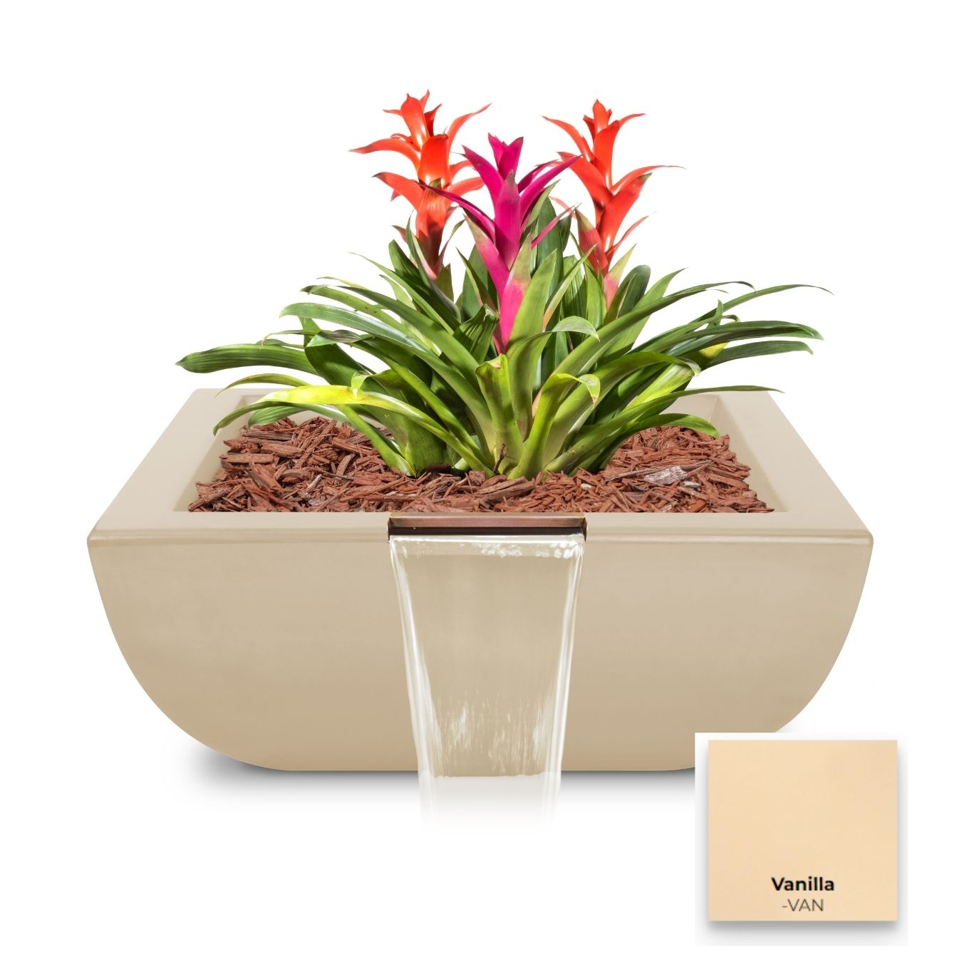 Avalon Concrete Planter & Water Bowl by The Outdoor Plus