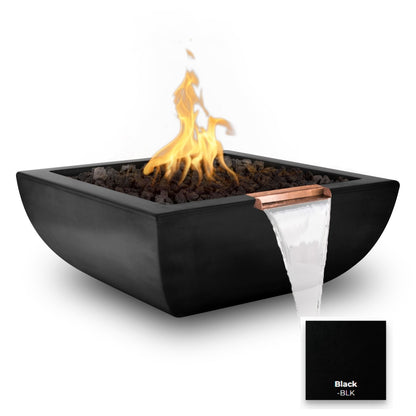 Avalon Concrete Fire & Water Bowl by The Outdoor Plus - Free Cover Included