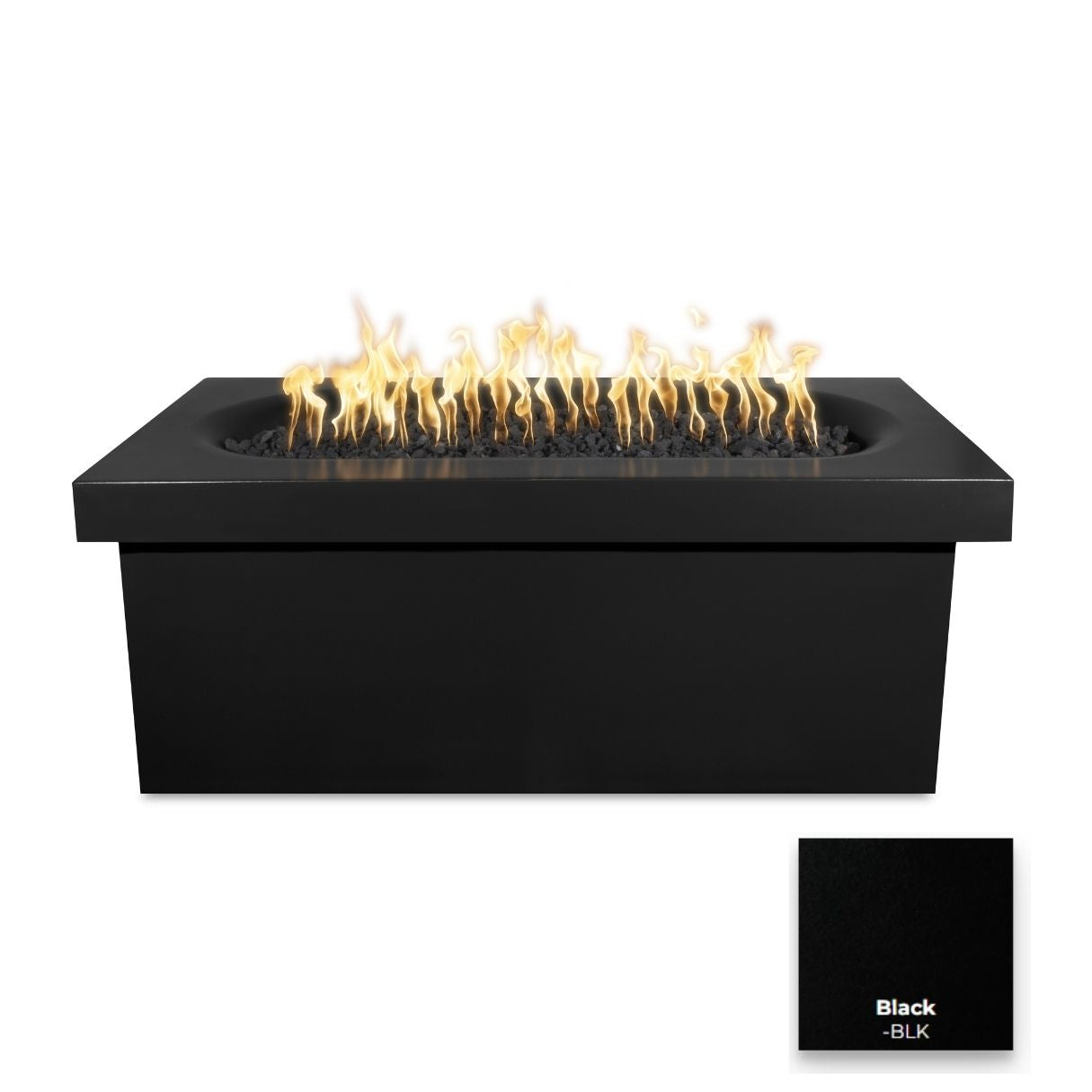 Ramona Rectangular Concrete Fire Table by The Outdoor Plus - Free Cover Included