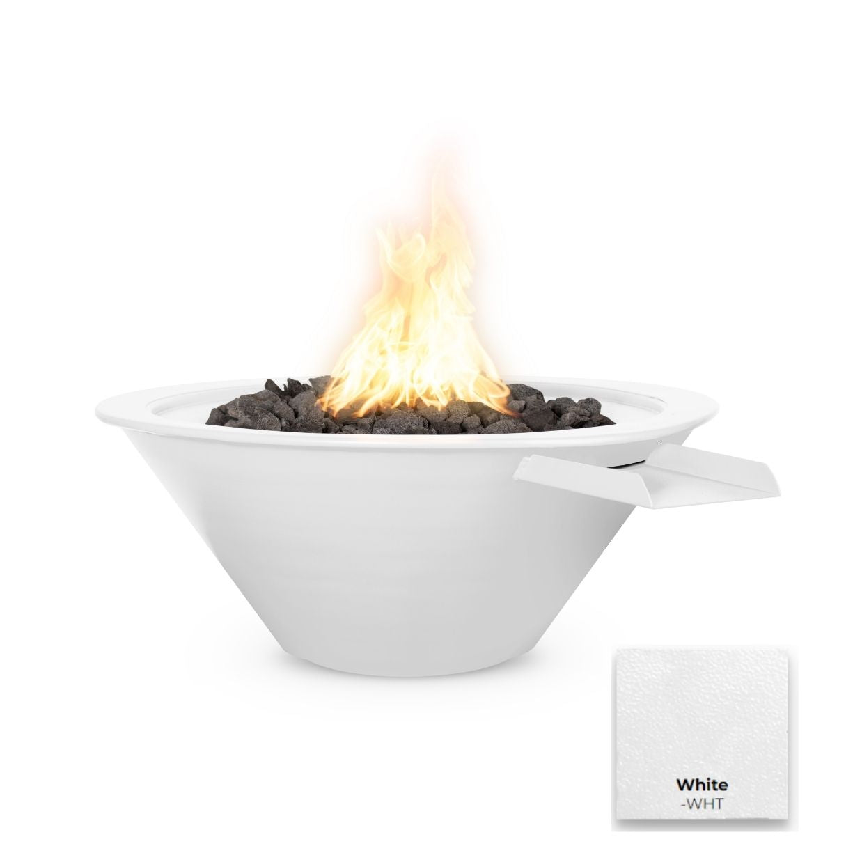 Cazo Powdercoated Steel Fire & Water Bowl by The Outdoor Plus - Free Cover Included