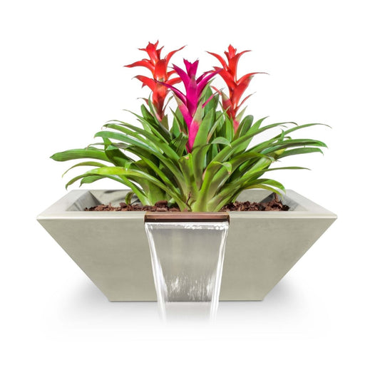 Maya Concrete Planter Bowl with Water by The Outdoor Plus