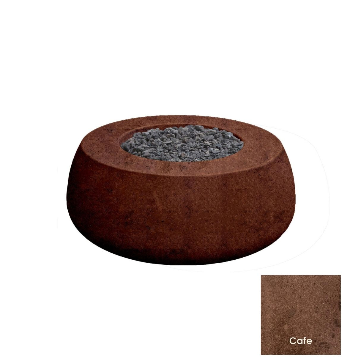 Dune Concrete Gas Fire Bowl by Prism Hardscapes - Free Cover Included