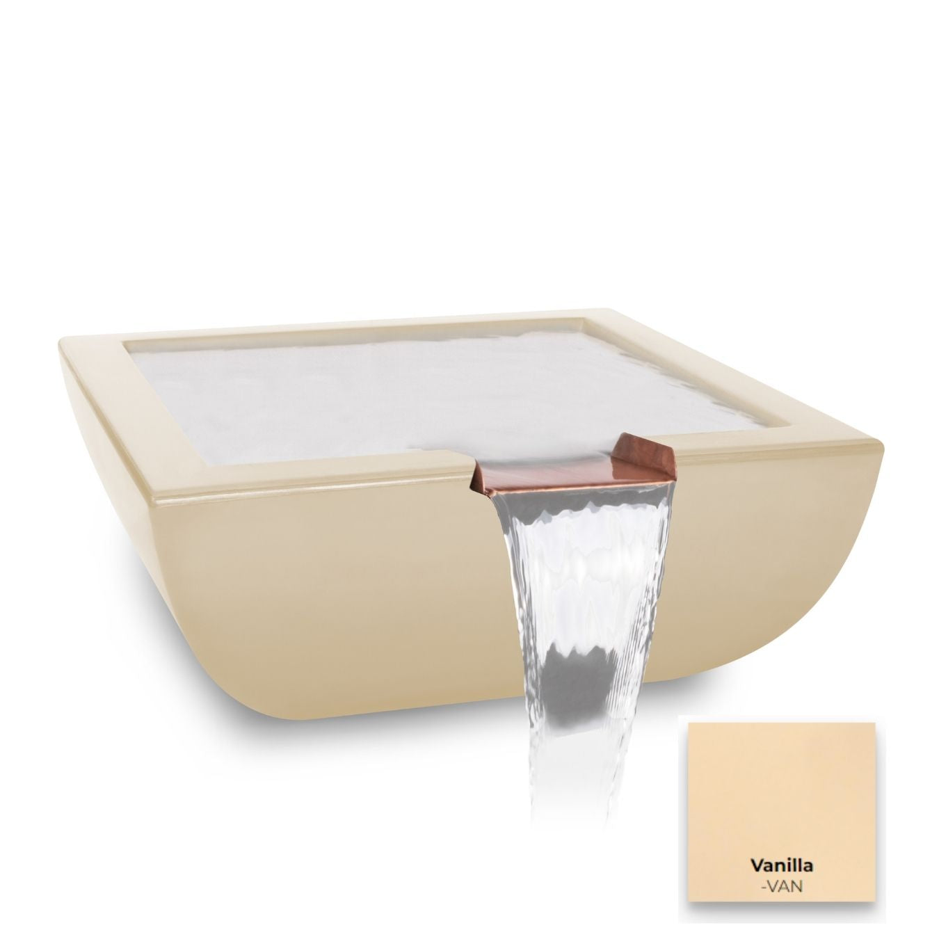 Avalon Concrete Water Bowl by The Outdoor Plus - Free Cover Included