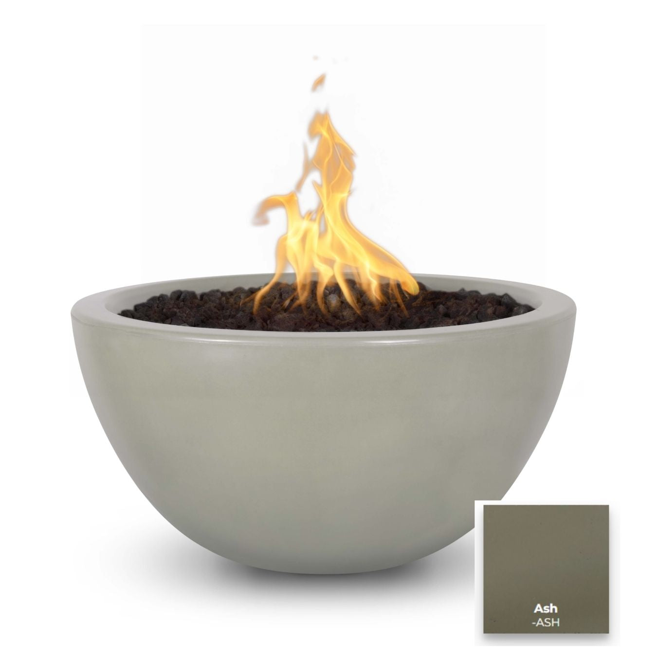 Luna Concrete Fire Bowl by The Outdoor Plus - Free Cover Included