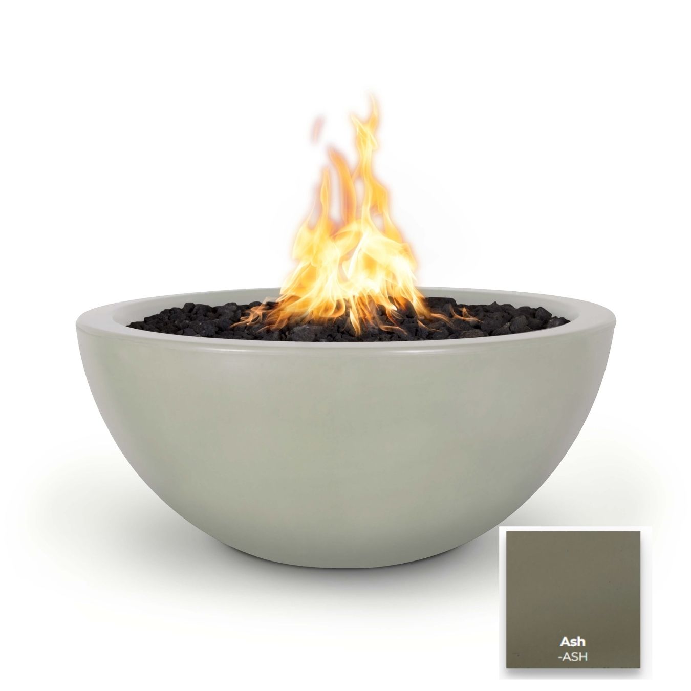 Luna Concrete Fire Pit by The Outdoor Plus - Free Cover Included