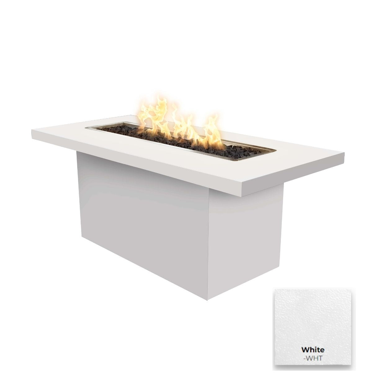 Bella Linear Steel Fire Table by The Outdoor Plus - Free Cover Included