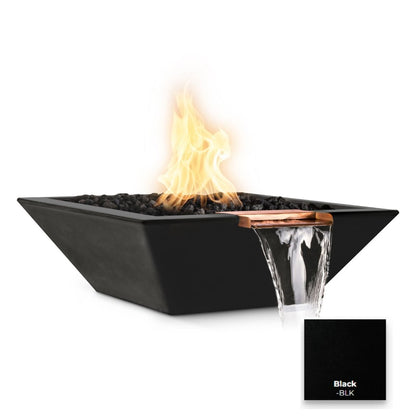 Maya Concrete Fire & Water Bowl by The Outdoor Plus - Free Cover Included