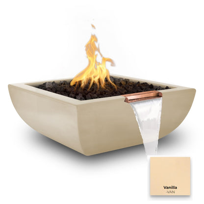 Avalon Concrete Fire & Water Bowl by The Outdoor Plus - Free Cover Included