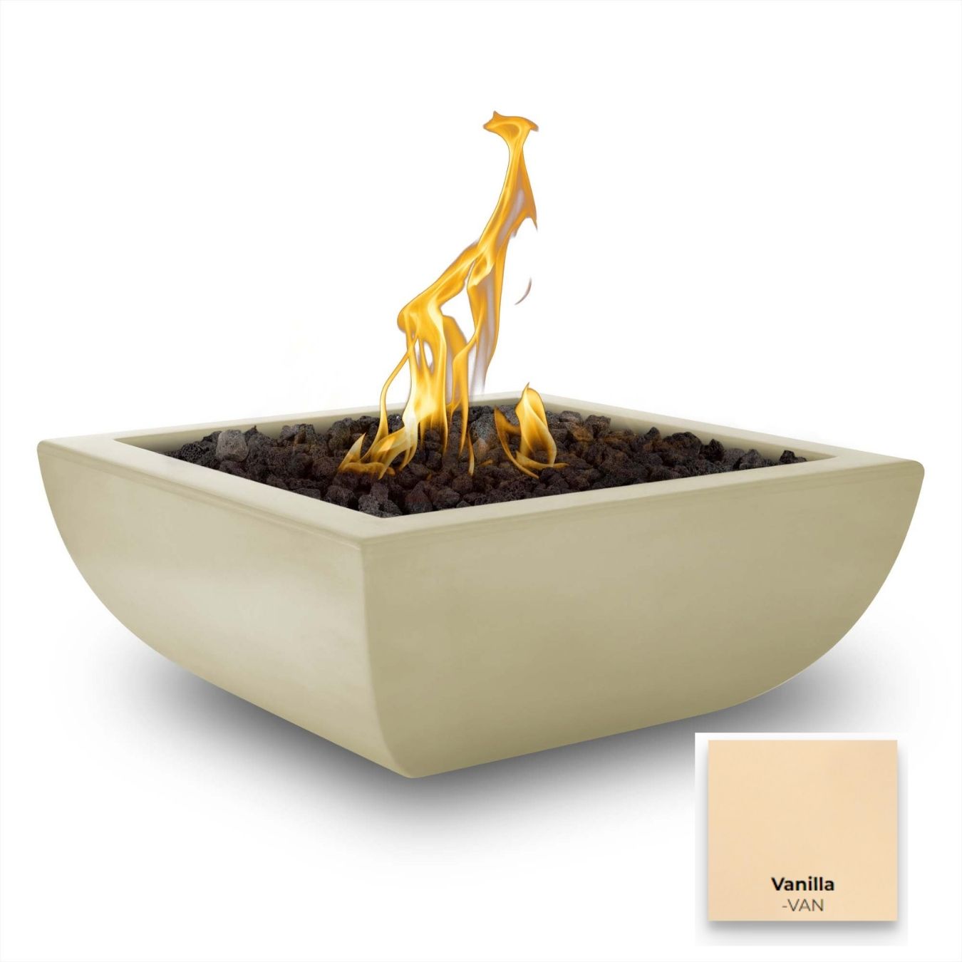 Avalon Concrete Fire Bowl by The Outdoor Plus - Free Cover Included