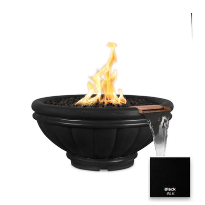 Roma Concrete Fire & Water Bowl by The Outdoor Plus - Free Cover Included