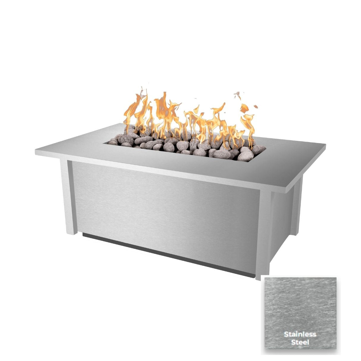 Salinas Metal Fire Table by The Outdoor Plus - Free Cover Included