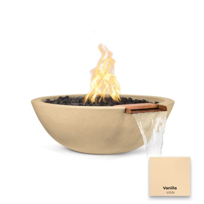 Sedona Concrete Fire & Water Bowl by The Outdoor Plus - Free Cover Included