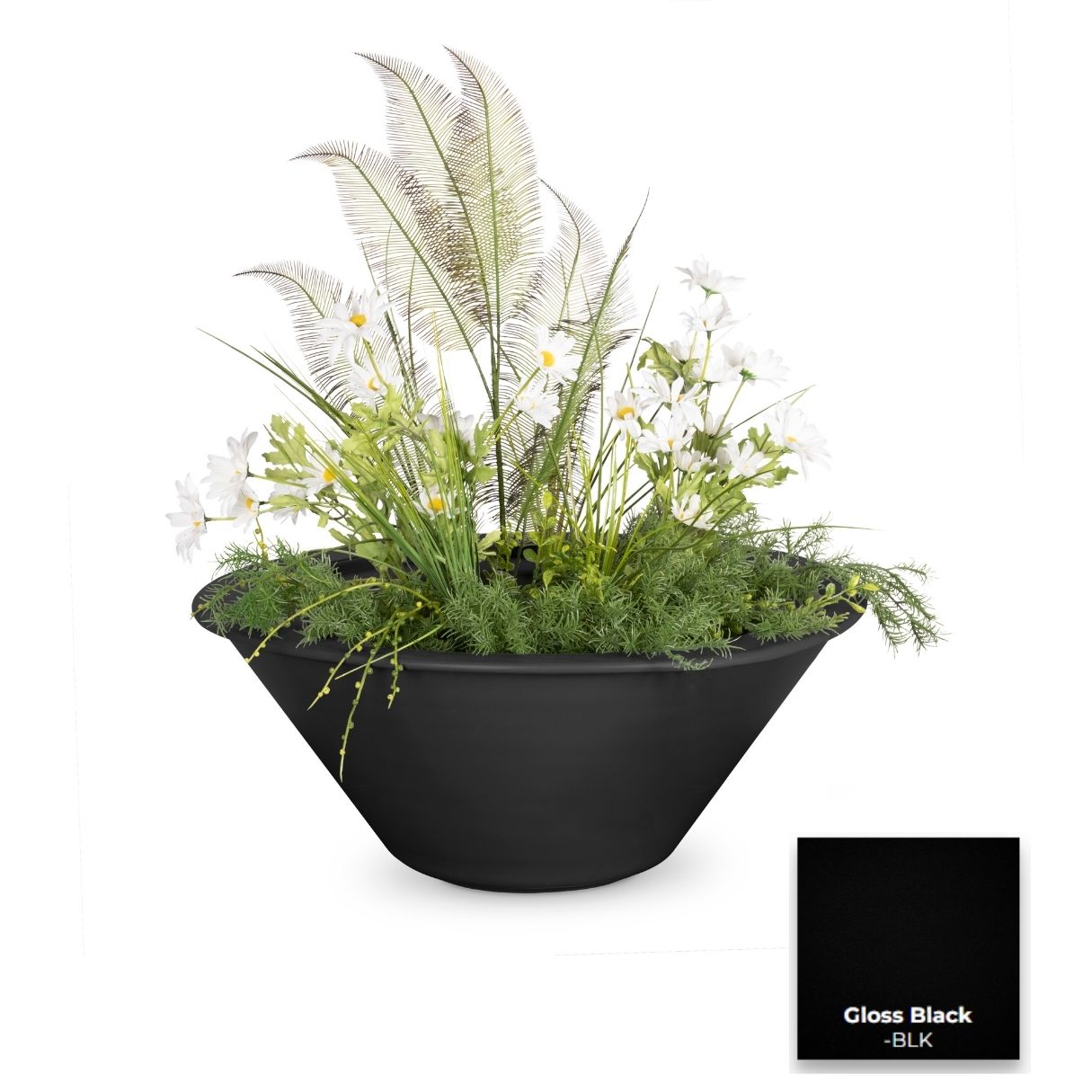 Cazo Powder Coated Steel Planter Bowl by The Outdoor Plus