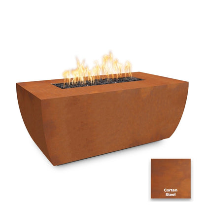 Avalon Linear Metal Fire Pit - 24" Tall by The Outdoor Plus - Free Cover Included