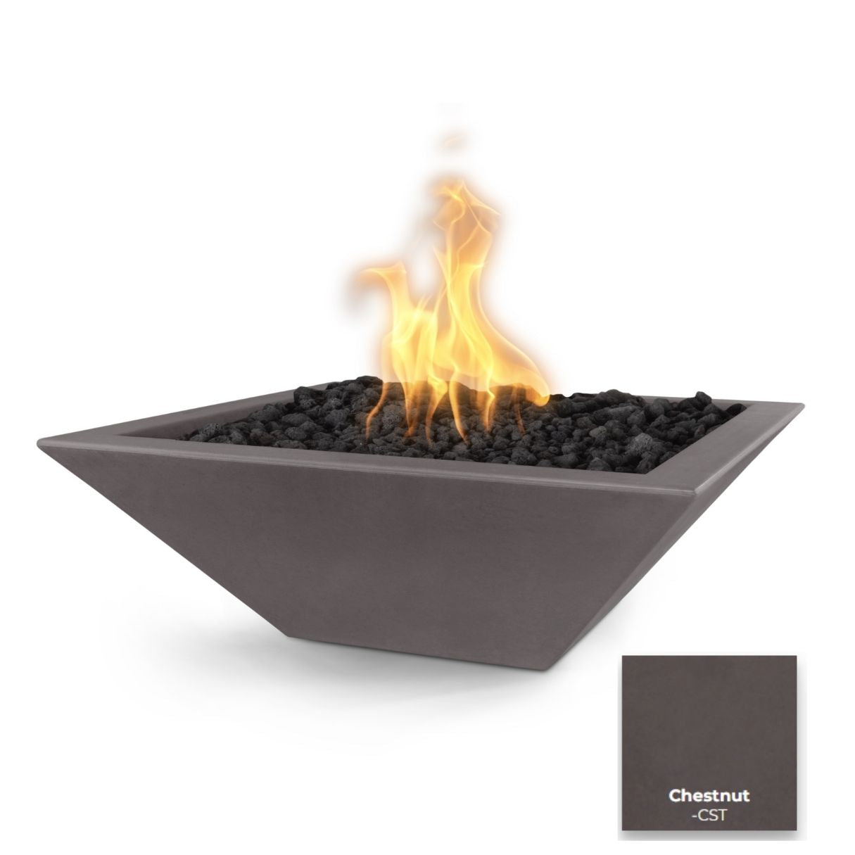 Maya Concrete Fire Bowl by The Outdoor Plus - Free Cover Included