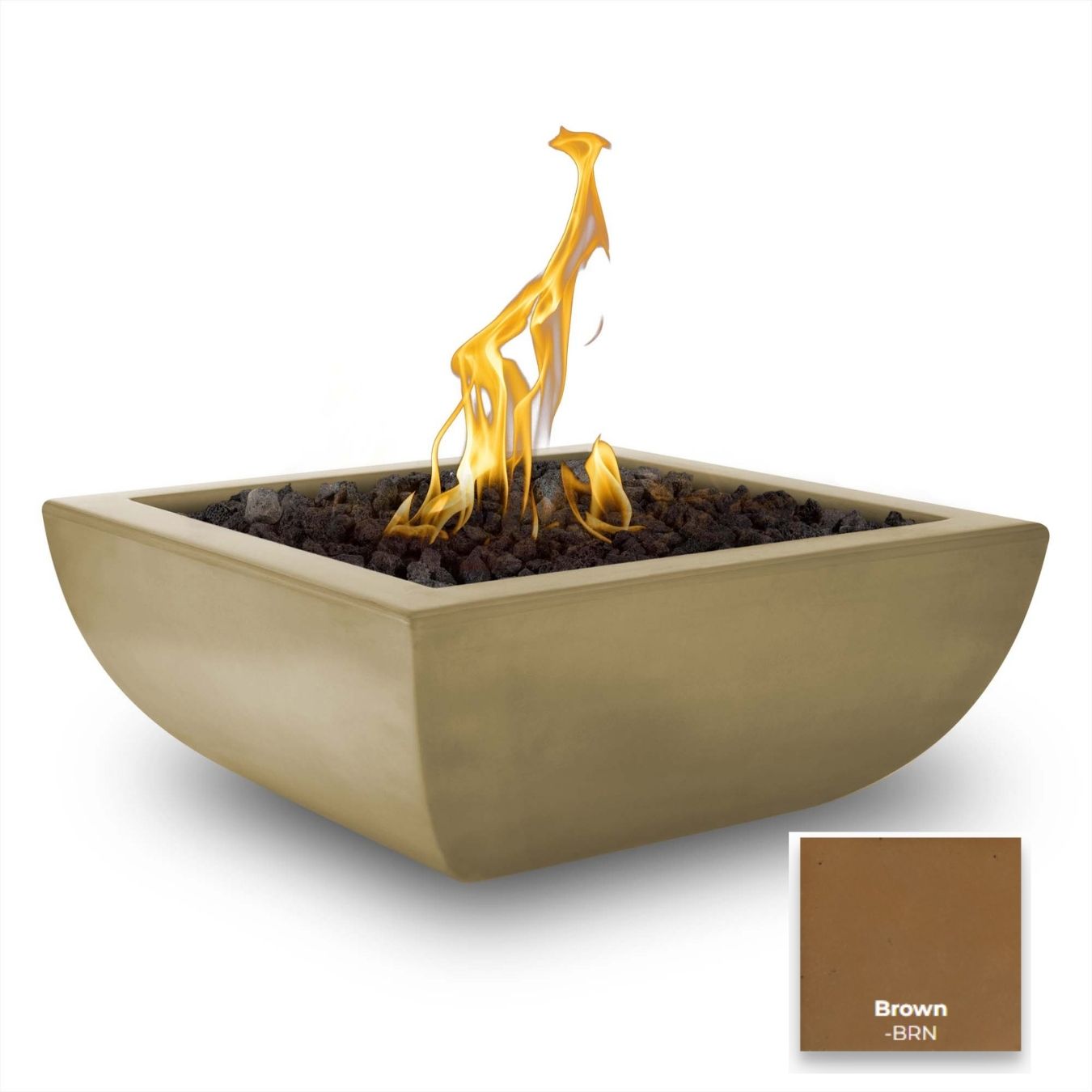 Avalon Concrete Fire Bowl by The Outdoor Plus - Free Cover Included