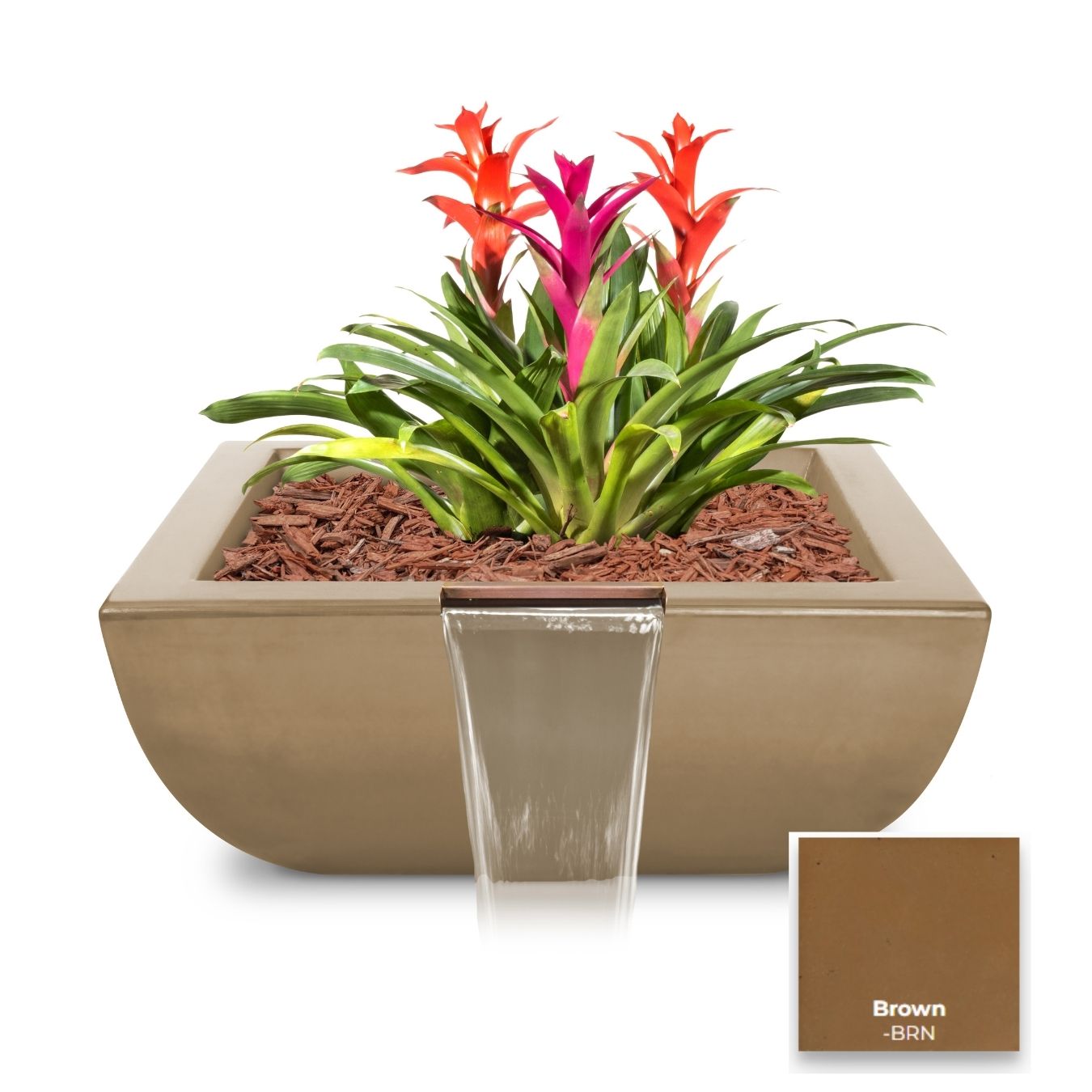 Avalon Concrete Planter & Water Bowl by The Outdoor Plus