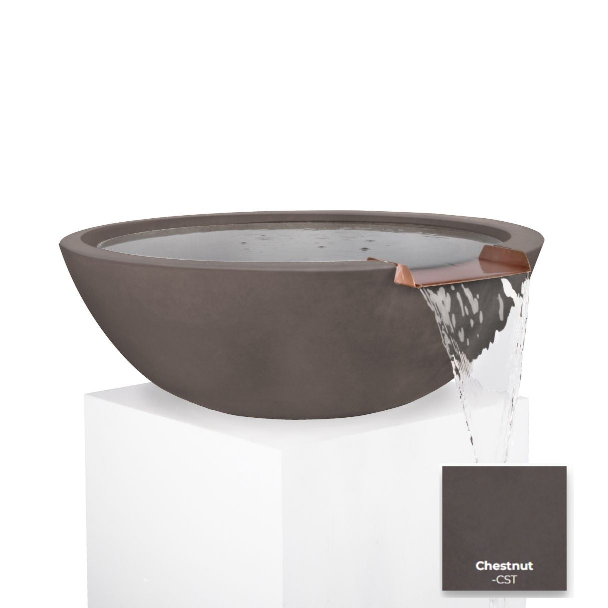 Sedona Concrete Water Bowl by The Outdoor Plus - Free Cover Included