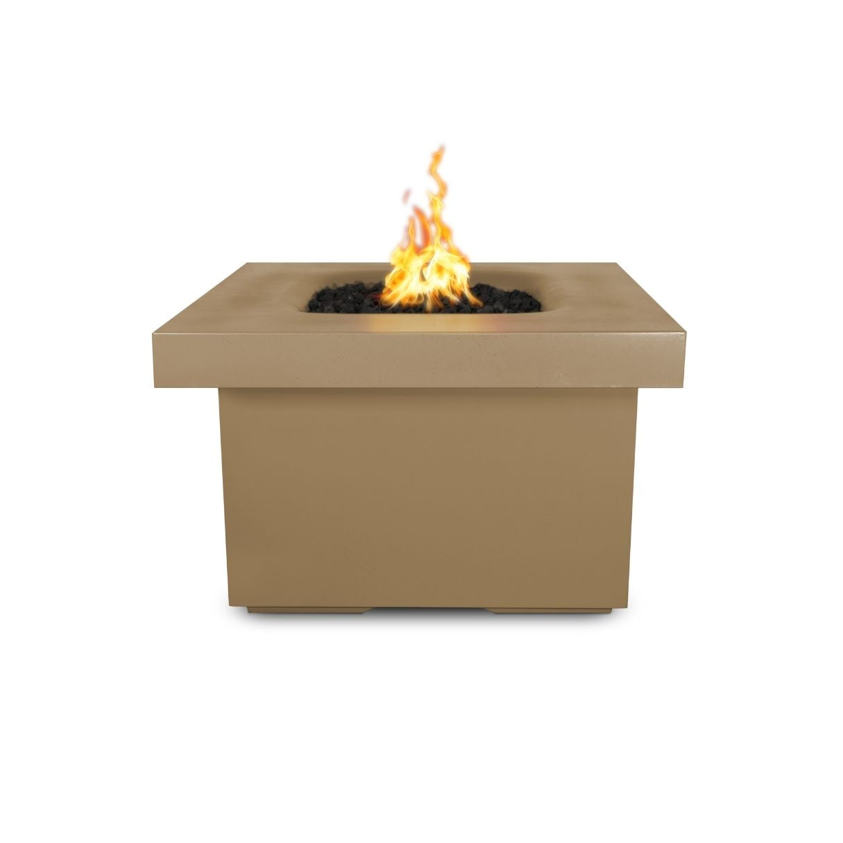 Ramona Square Concrete Fire Table by The Outdoor Plus - Free Cover Included