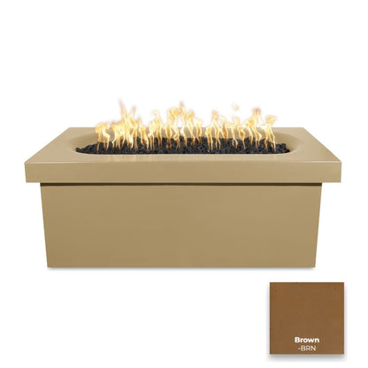 Ramona Rectangular Concrete Fire Table by The Outdoor Plus - Free Cover Included