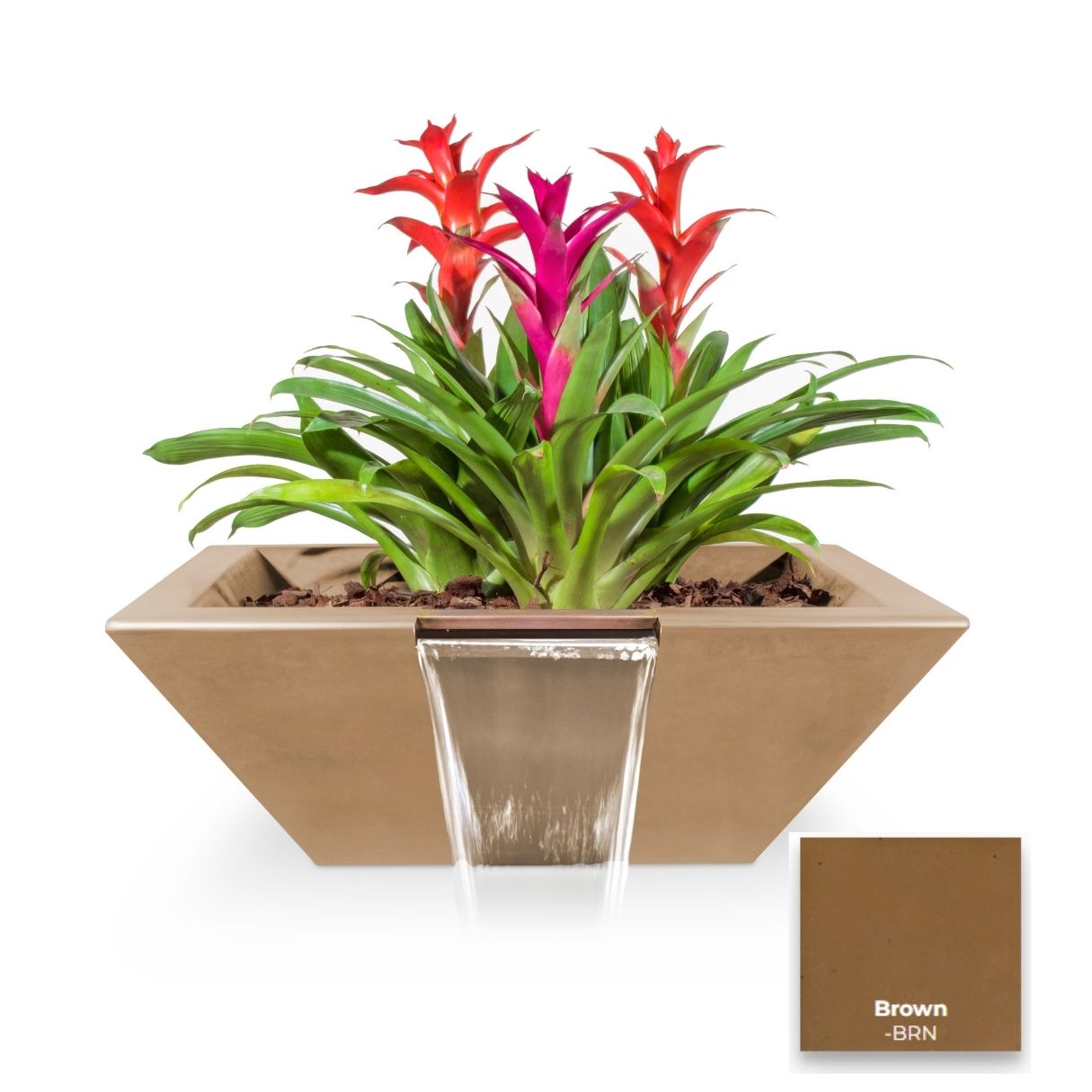 Maya Concrete Planter Bowl with Water by The Outdoor Plus