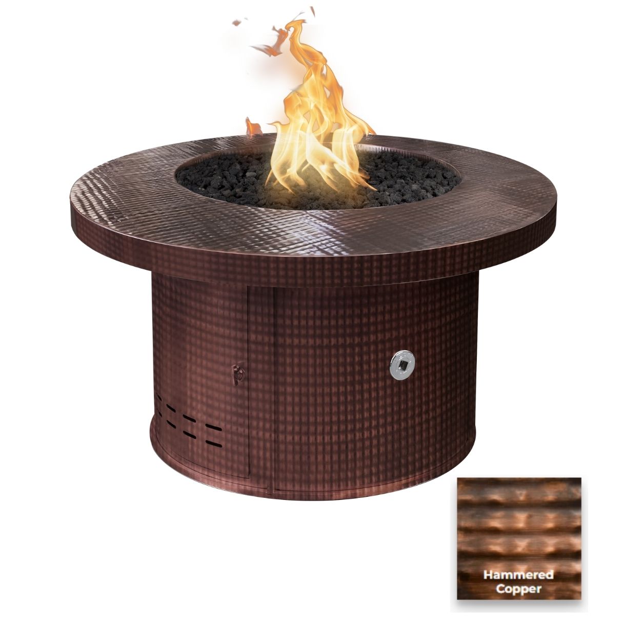 Mabel Metal Fire Table by The Outdoor Plus - Free Cover Included