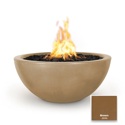 Luna Concrete Fire Pit by The Outdoor Plus - Free Cover Included