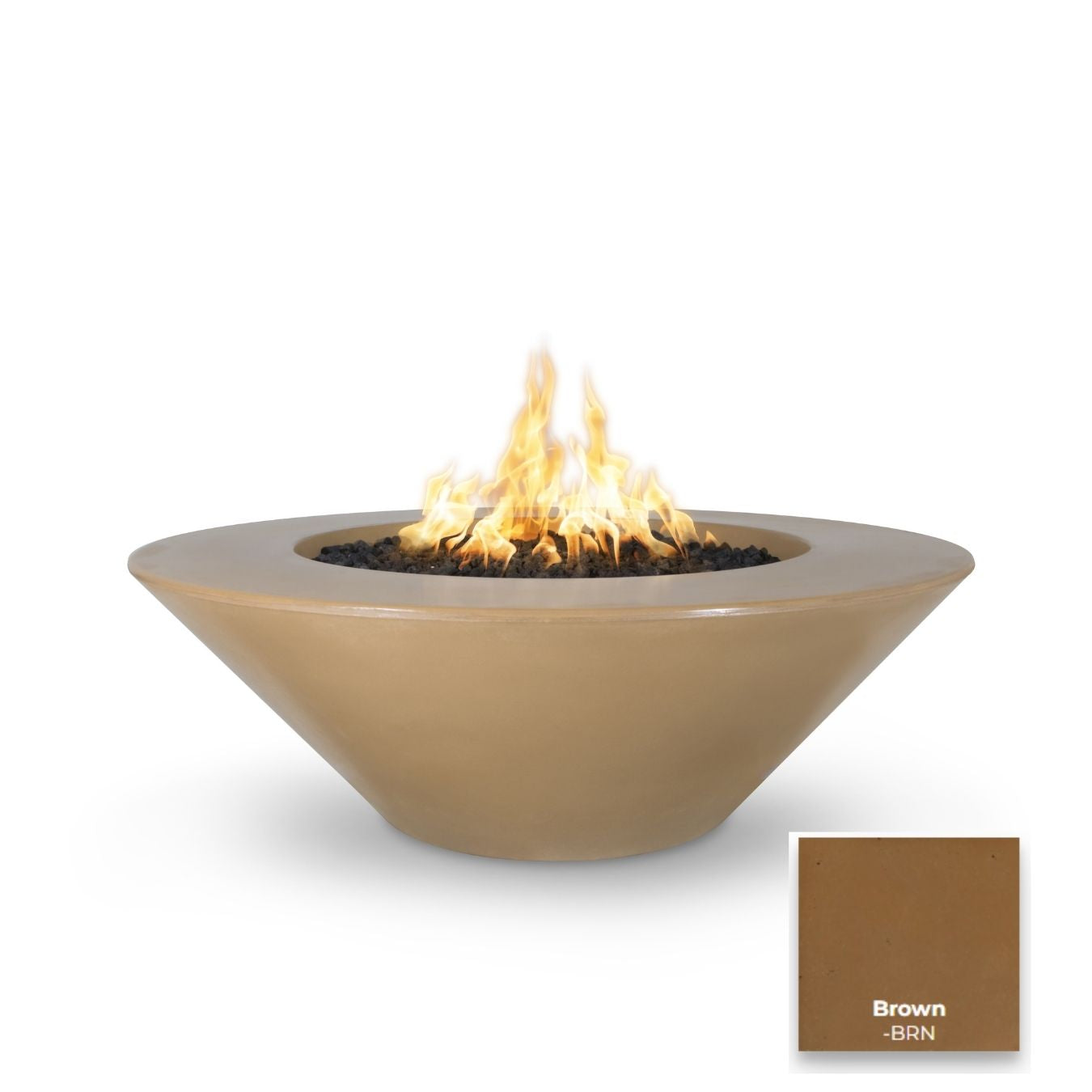 Cazo Concrete Fire Pit Wide Ledge by The Outdoor Plus - Free Cover Included