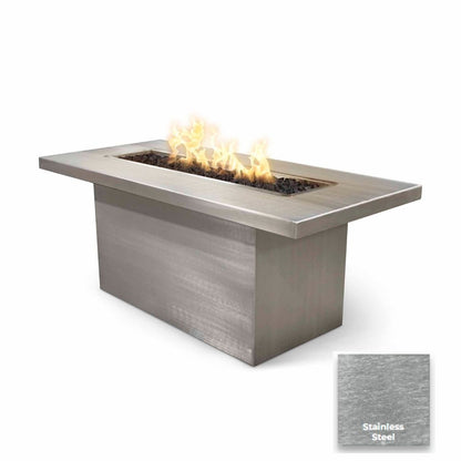 Bella Linear Steel Fire Table by The Outdoor Plus - Free Cover Included