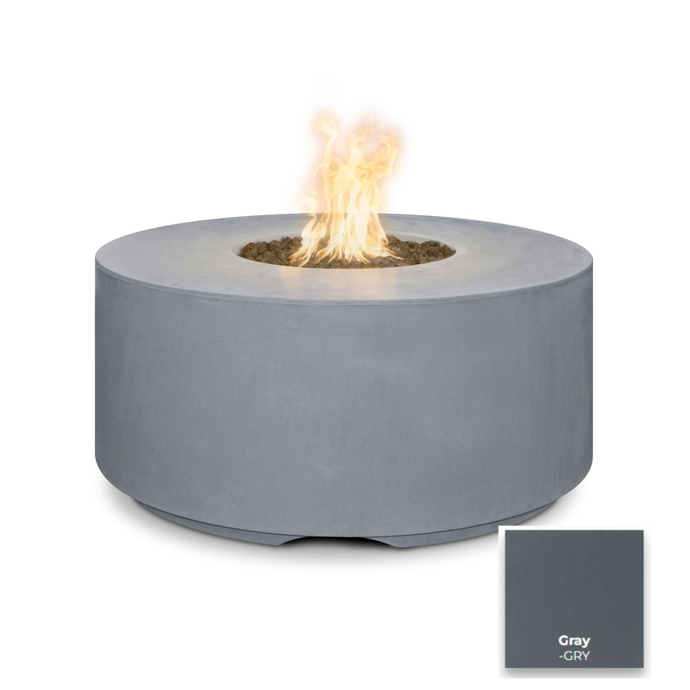 Florence Concrete Fire Pit 46" - 20" Tall by The Outdoor Plus - Free Cover Included