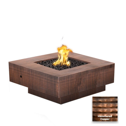 Cabo Square Metal Fire Pit by The Outdoor Plus - Free Cover Included