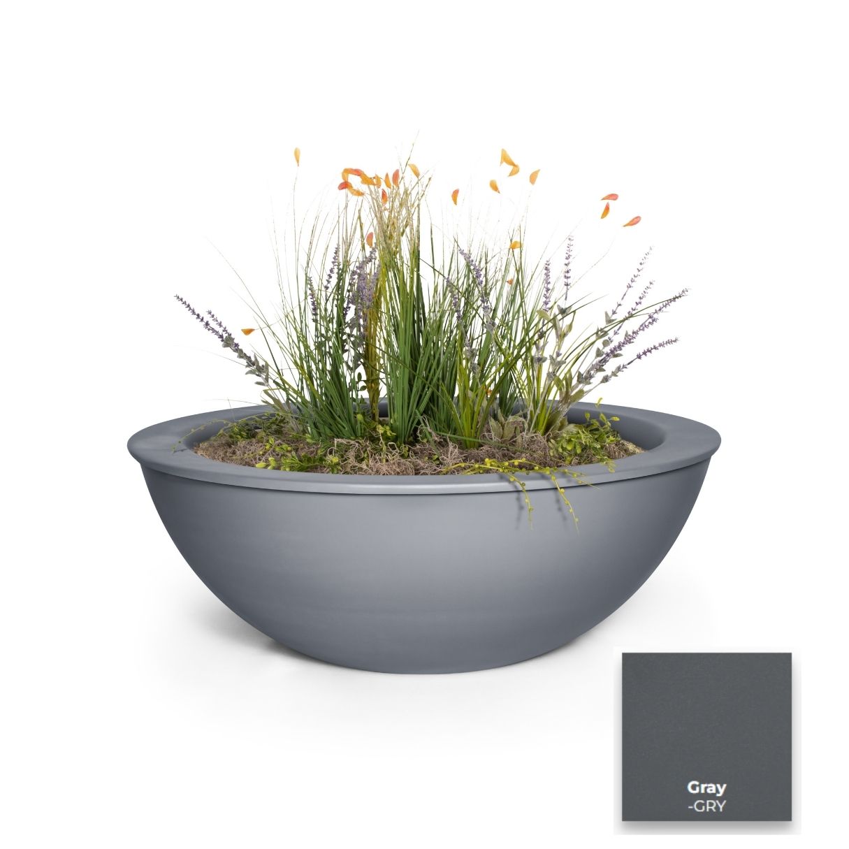 Sedona Powdercoated Steel Planter Bowl by The Outdoor Plus