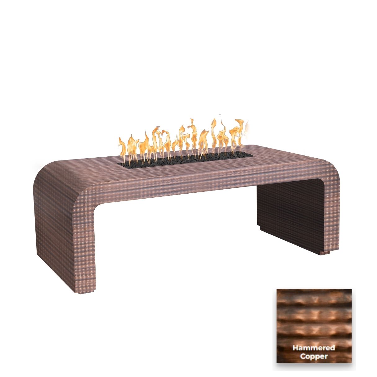 Calabasas Metal Fire Table by The Outdoor Plus - Free Cover Included