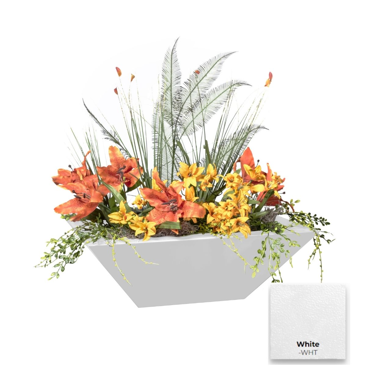 Maya Powdercoated Steel Planter Bowl by The Outdoor Plus