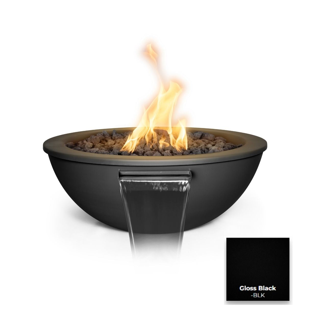 Sedona Powdercoated Steel Fire & Water Bowl by The Outdoor Plus - Free Cover Included