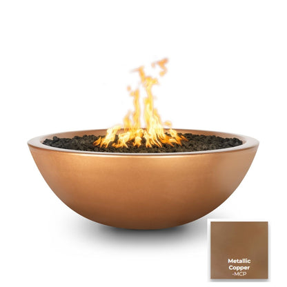 Sedona Concrete Fire Pit - Narrow Ledge by The Outdoor Plus - Free Cover Included