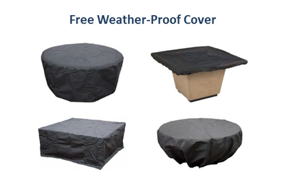 American Fyre Designs 32" Marseille Fire Bowl + Free Cover