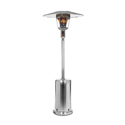 96" Real Flame Propane Patio Heater - Stainless Steel Finish
